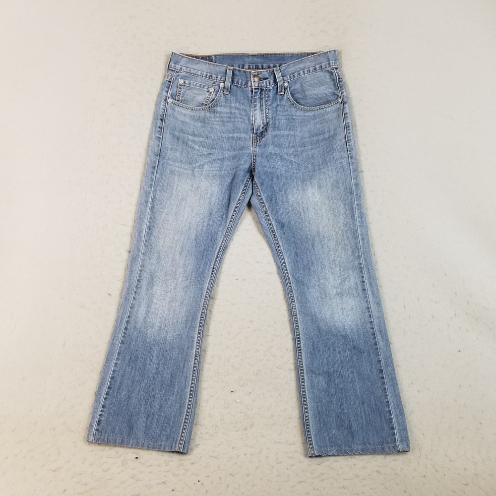 Levi's‎ Jeans Mens 30x28 Light Blue 527 Slim Bootcut Western Denim 05527-0175